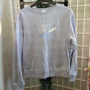 Nike Light Gray Fleece Sweatshirt